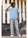 Arrival Oversized T-Shirt Baby Blue - Fitaiim