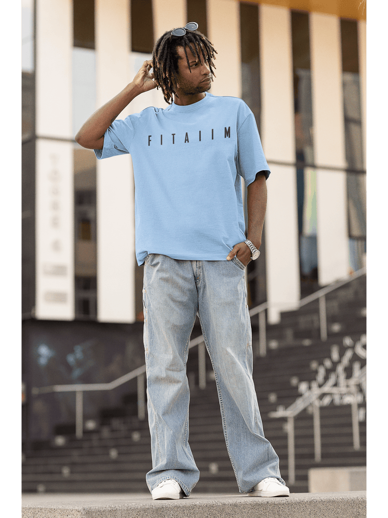 Arrival Oversized T-Shirt Baby Blue - Fitaiim