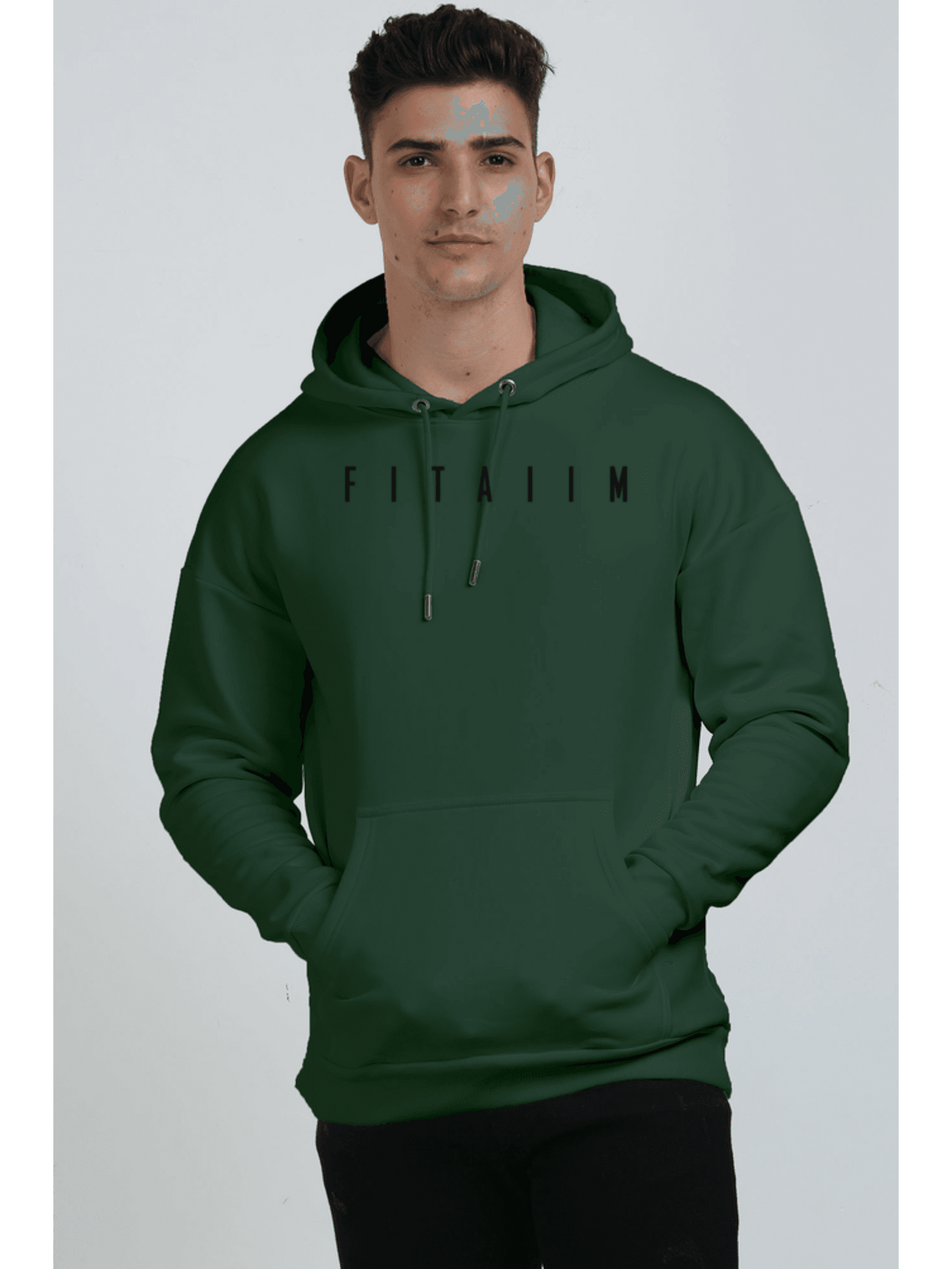 Arrival Oversized Hoodie Sweatshirt Bottle Green - Fitaiim
