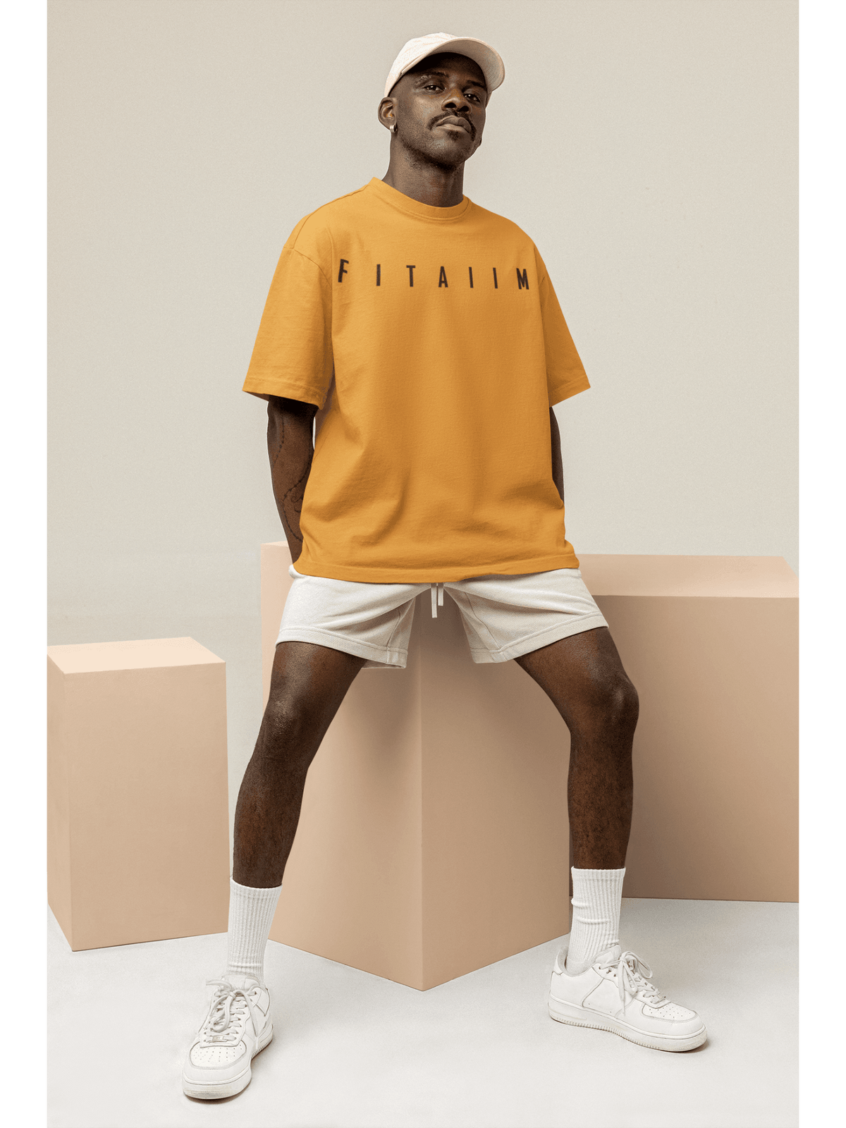 Arrival Oversized T-Shirt Golden Yellow - Fitaiim