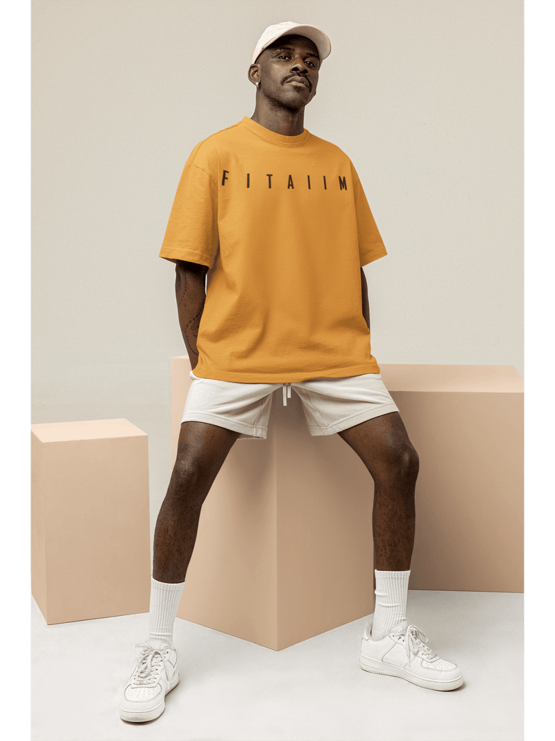 Arrival Oversized T-Shirt Golden Yellow - Fitaiim