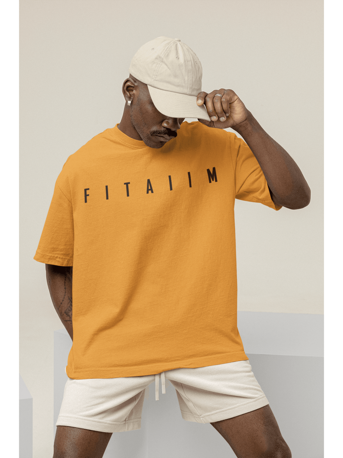 Arrival Oversized T-Shirt Golden Yellow - Fitaiim