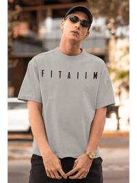Arrival Oversized T-Shirt Grey - Fitaiim