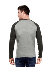 Arrival Raglan Full Sleeve T-Shirt Grey - Fitaiim