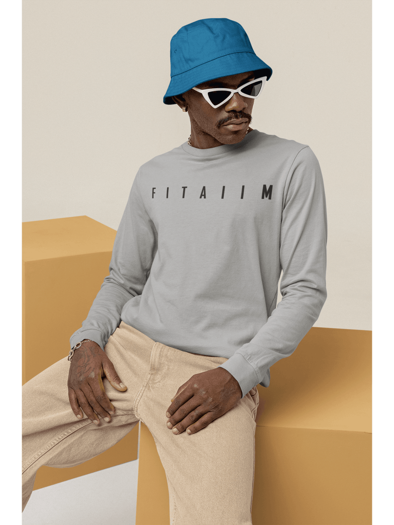 Arrival Round Neck Full Sleeve T-Shirt Grey - Fitaiim