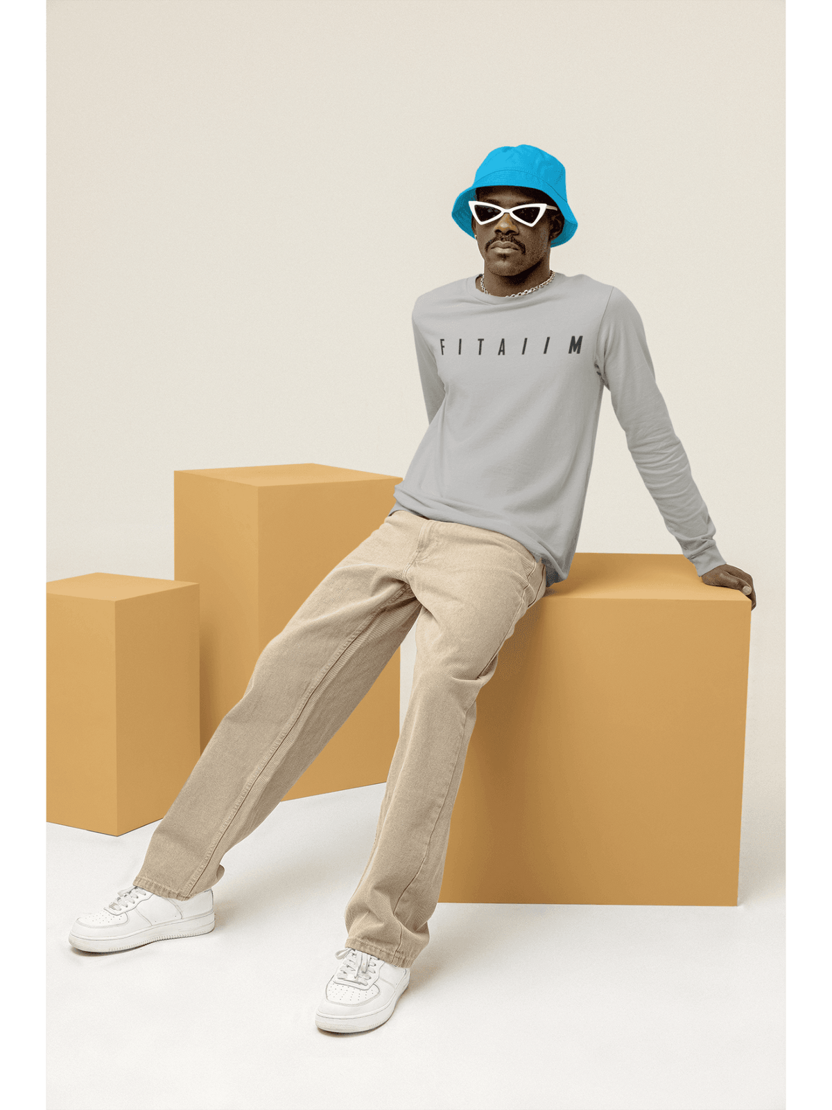 Arrival Round Neck Full Sleeve T-Shirt Grey - Fitaiim