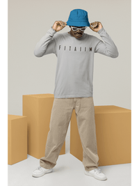 Arrival Round Neck Full Sleeve T-Shirt Grey - Fitaiim