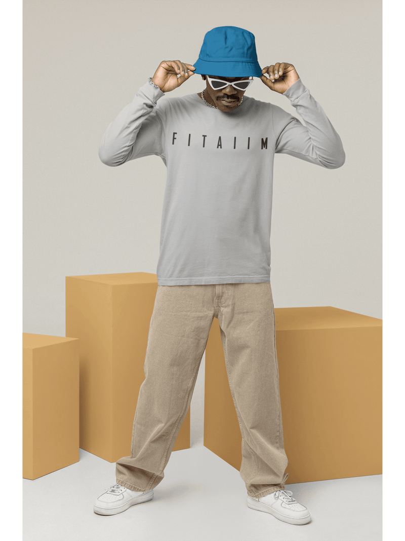 Arrival Round Neck Full Sleeve T-Shirt Grey - Fitaiim