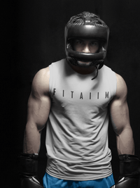 Arrival Round Neck Sleeveless Tank Grey - Fitaiim