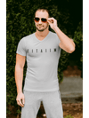 Arrival V-Neck T-shirt Grey - Fitaiim