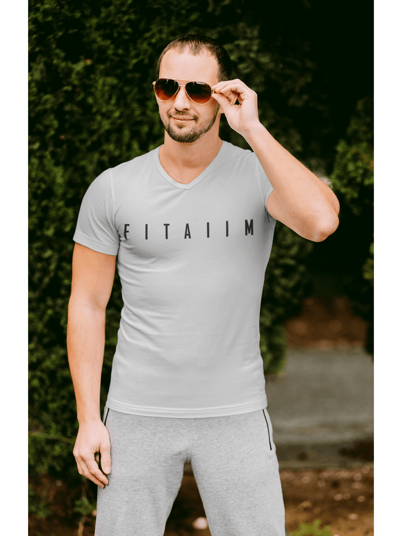 Arrival V-Neck T-shirt Grey - Fitaiim