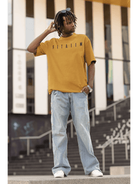 Arrival Oversized T-Shirt Mustard Yellow - Fitaiim