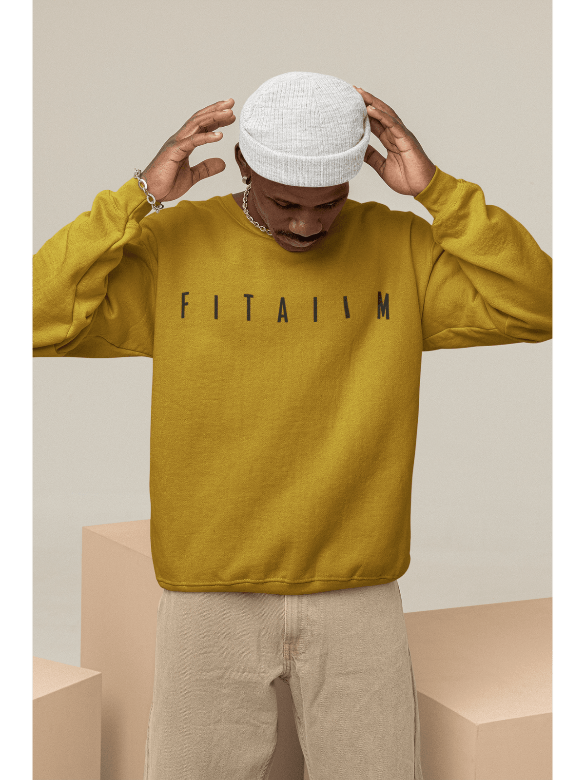 Arrival Sweatshirt Mustard Yellow - Fitaiim