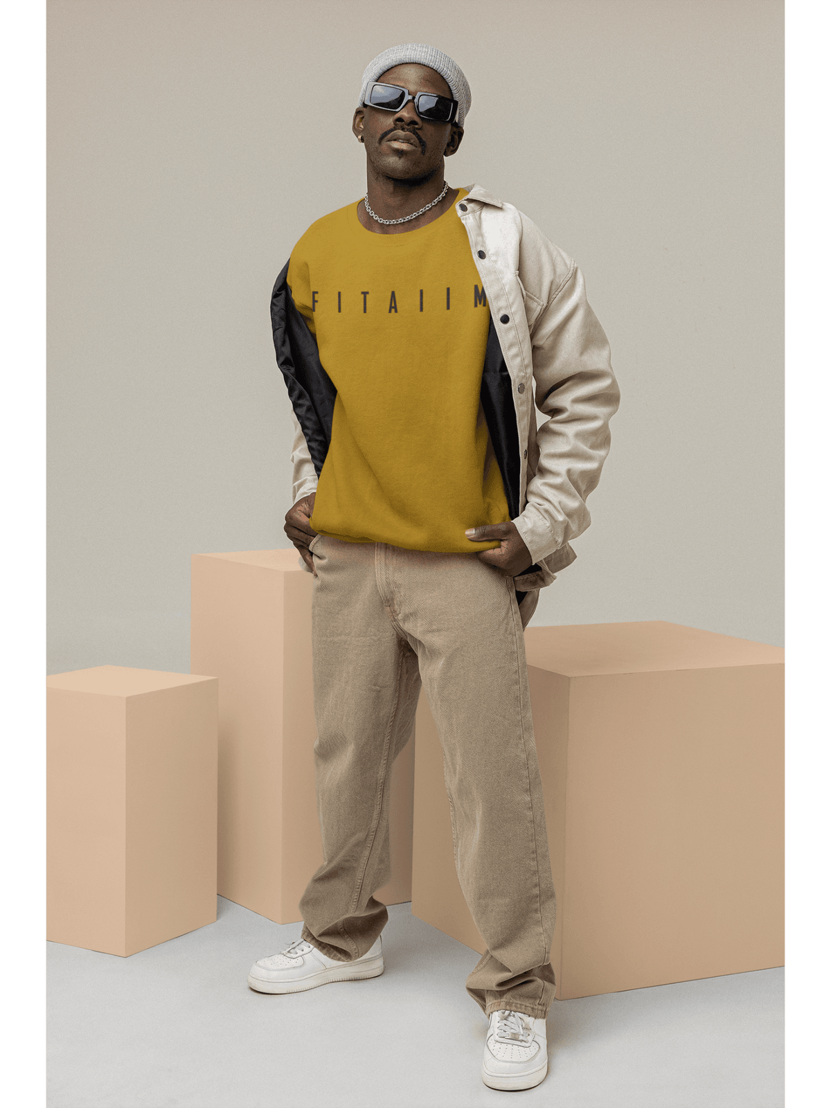Arrival Sweatshirt Mustard Yellow - Fitaiim