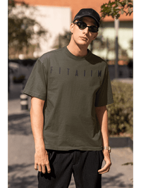 Arrival Oversized T-Shirt Olive Green - Fitaiim