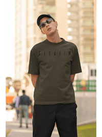 Arrival Oversized T-Shirt Olive Green - Fitaiim
