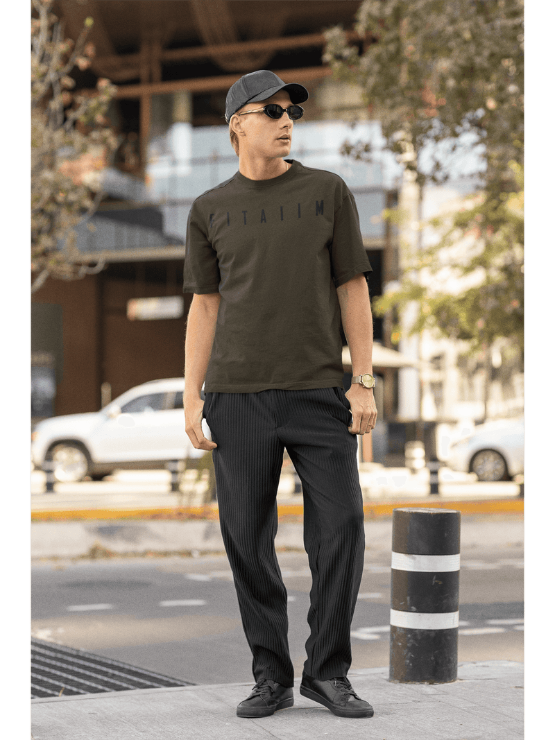 Arrival Oversized T-Shirt Olive Green - Fitaiim