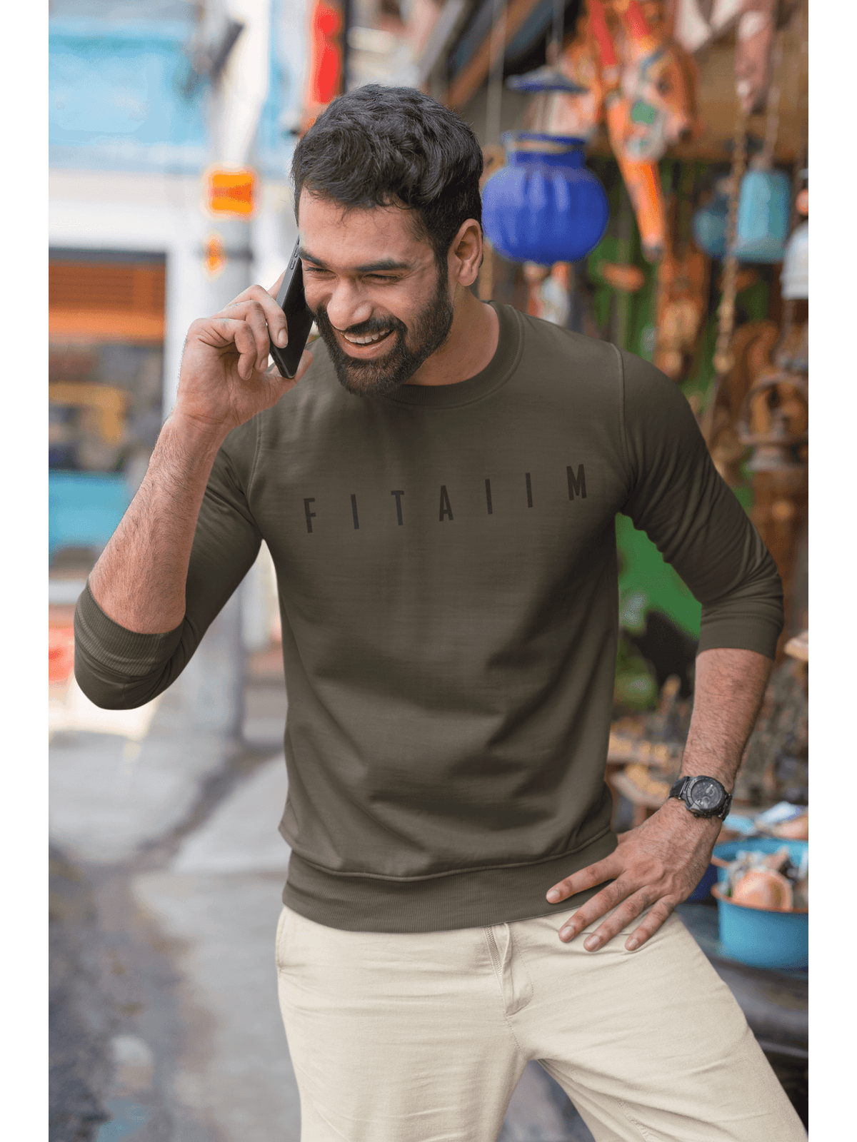 Arrival Sweatshirt Olive Green - Fitaiim