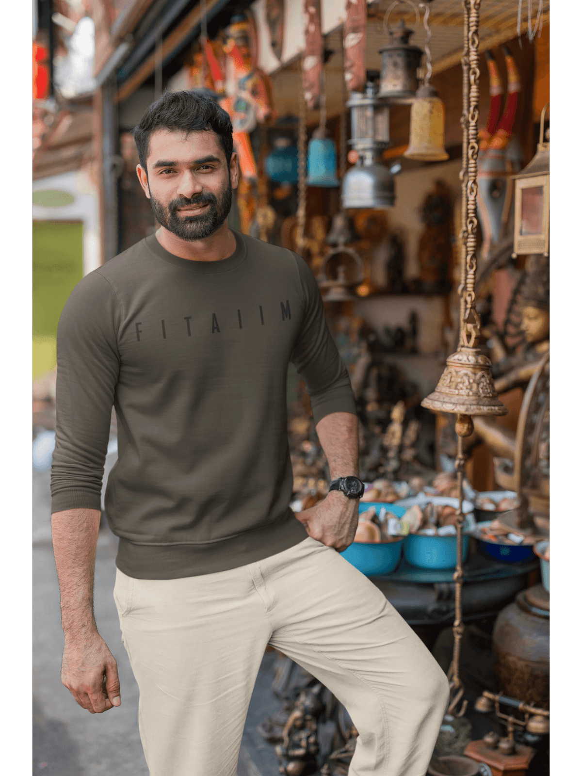 Arrival Sweatshirt Olive Green - Fitaiim