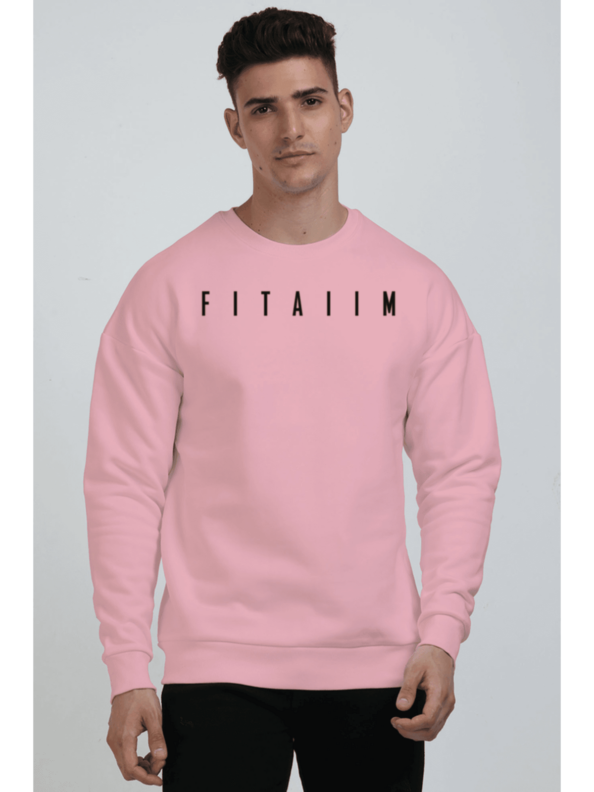 Arrival Oversized Sweatshirt Pink - Fitaiim