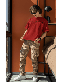 Arrival Oversized T-Shirt Red - Fitaiim