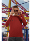 Arrival Round Neck Full Sleeve T-Shirt Red - Fitaiim