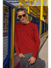 Arrival Round Neck Full Sleeve T-Shirt Red - Fitaiim