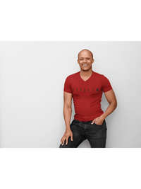 Arrival V-Neck T-shirt Red - Fitaiim