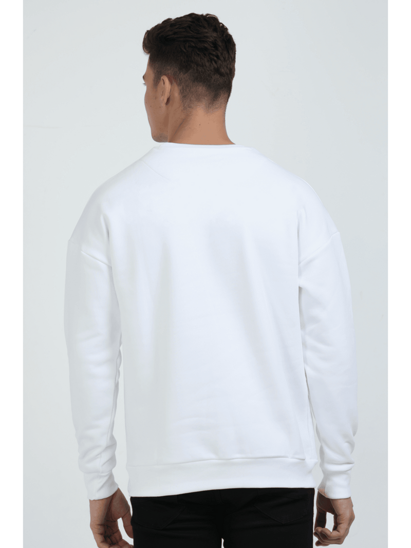 Arrival Oversized Sweatshirt White - Fitaiim