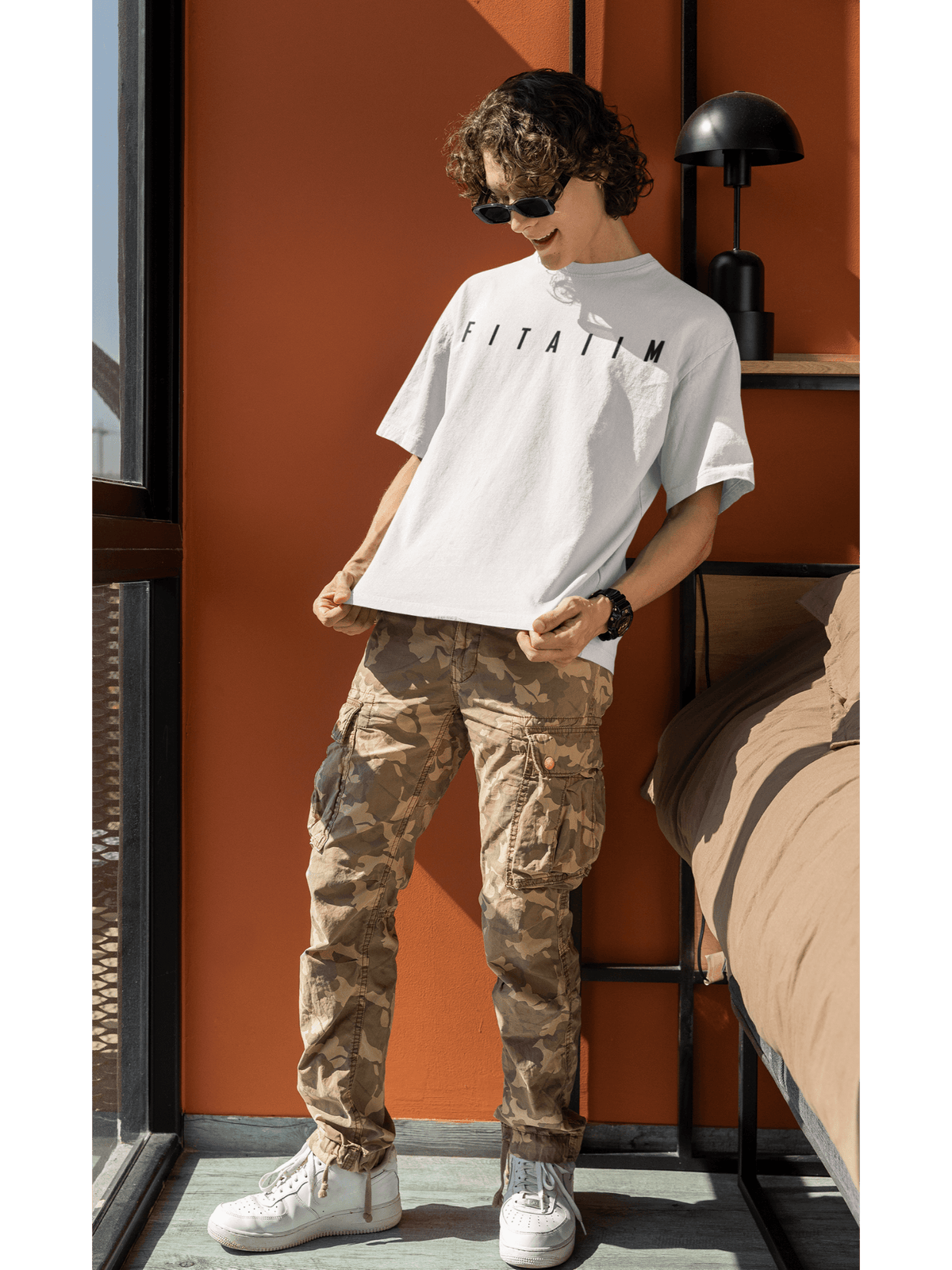 Arrival Oversized T-Shirt White - Fitaiim