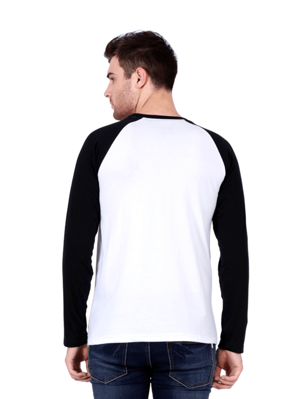 Arrival Raglan Full Sleeve T-Shirt White - Fitaiim