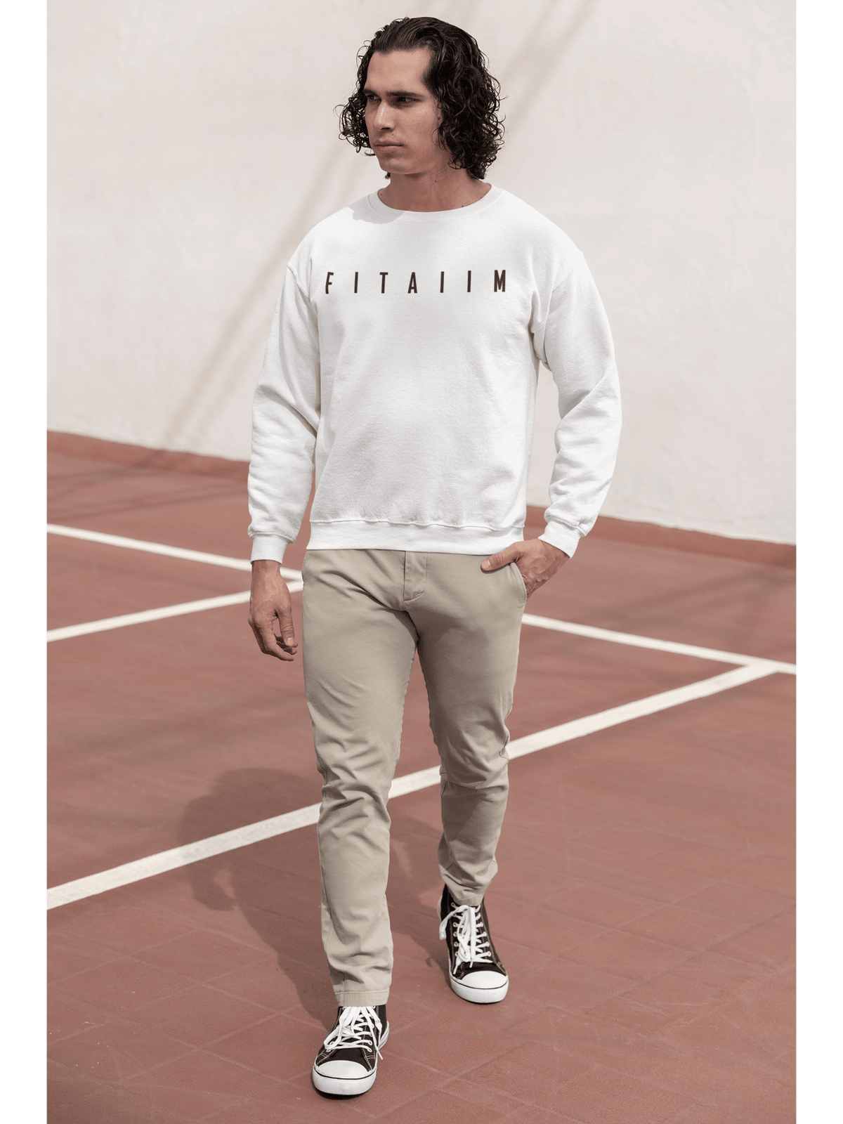 Arrival Sweatshirt White - Fitaiim