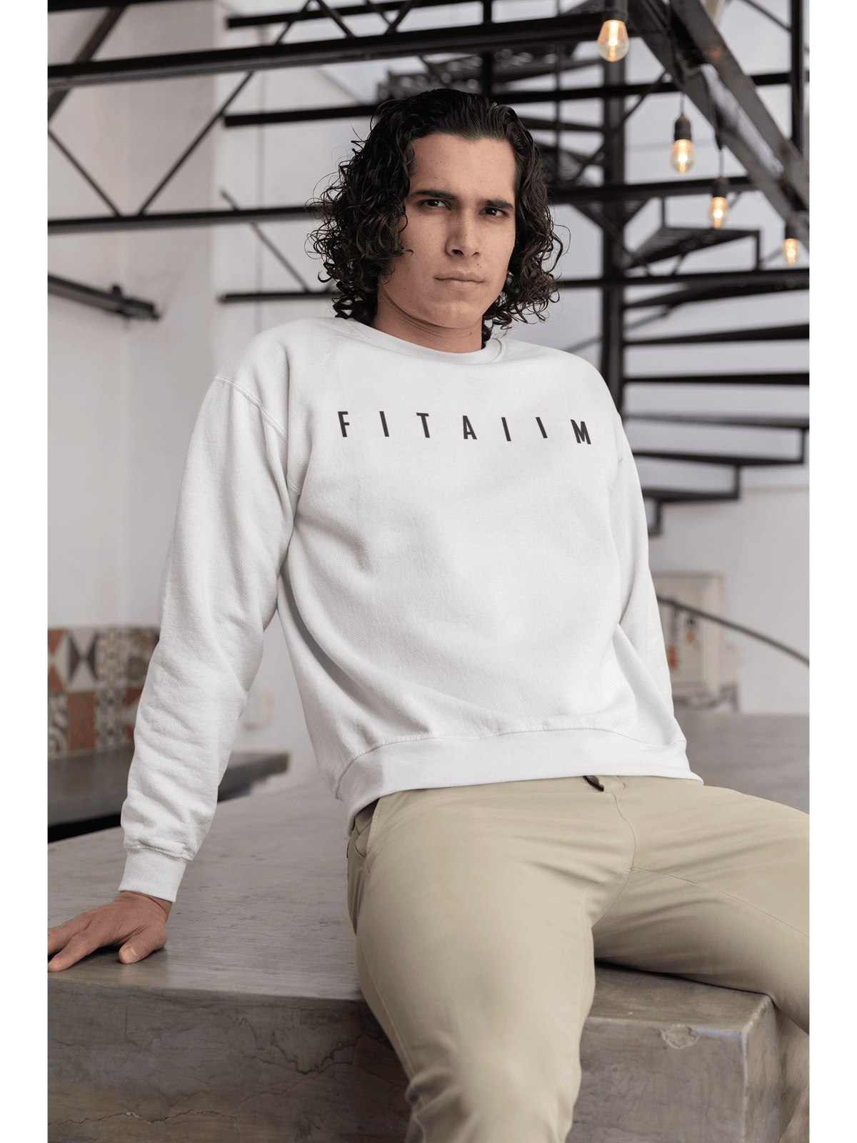 Arrival Sweatshirt White - Fitaiim