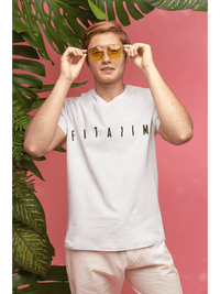 Arrival V-Neck T-shirt White - Fitaiim