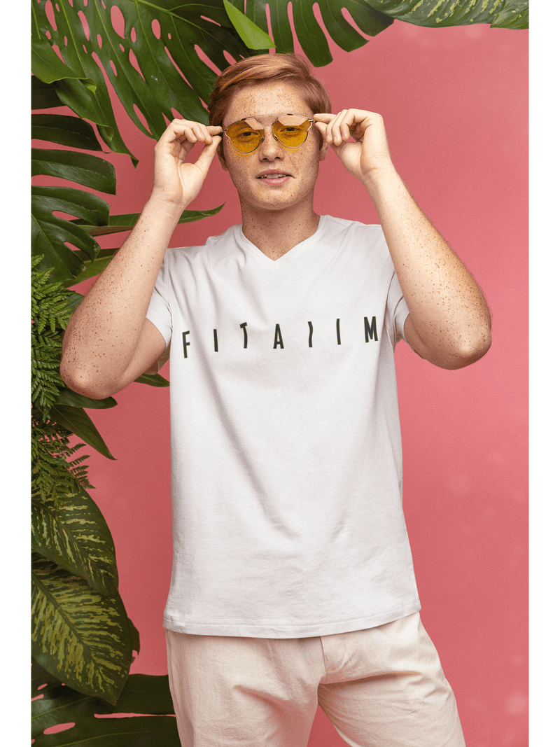 Arrival V-Neck T-shirt White - Fitaiim