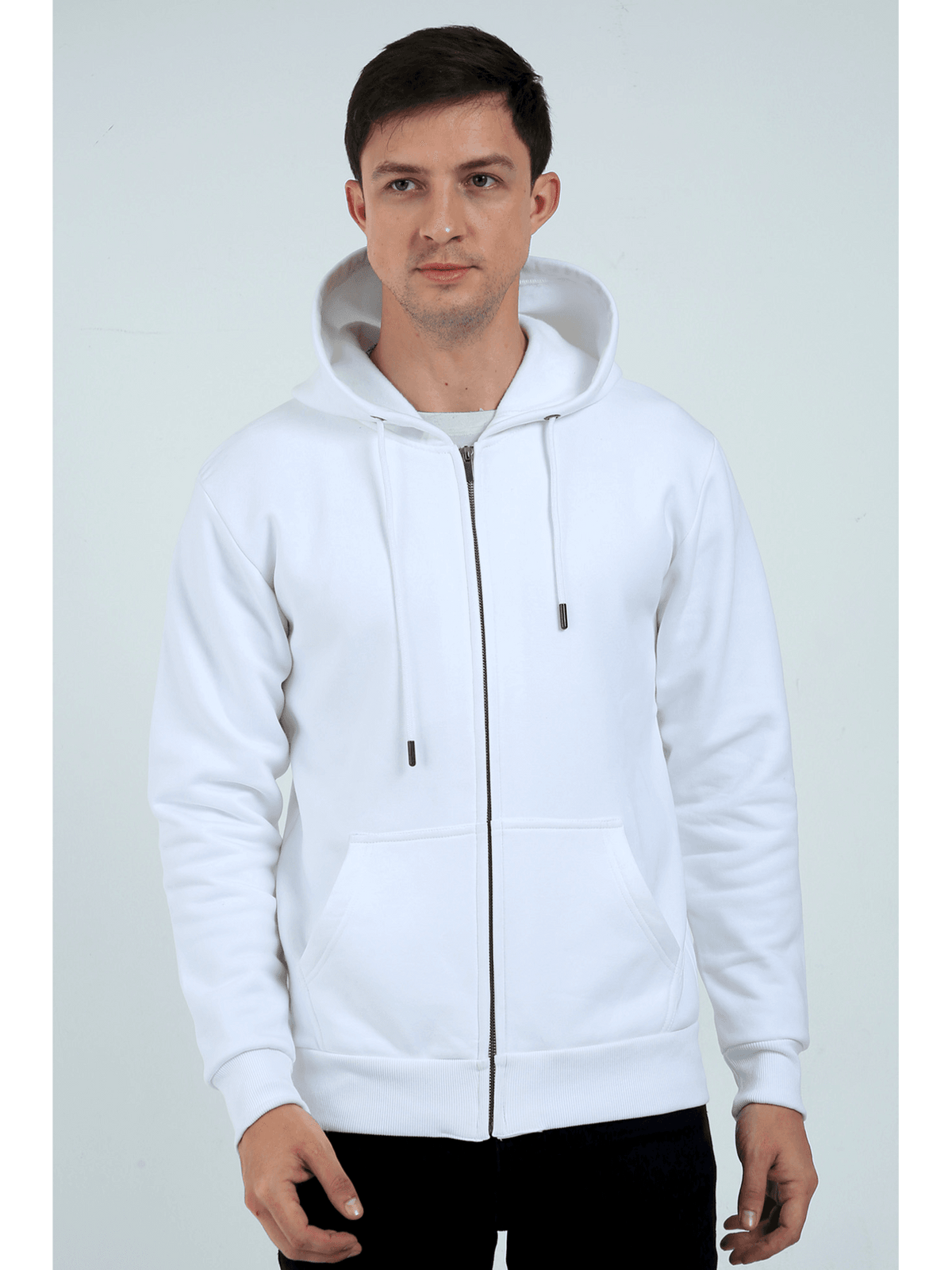 Arrival Zip Hoodie White - Fitaiim