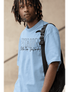 Oversized Men T-Shirt Baby Blue - Fitaiim