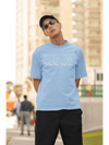Oversized Men T-Shirt Baby Blue - Fitaiim