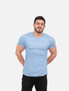 Round Neck T-shirt Baby Blue - Fitaiim