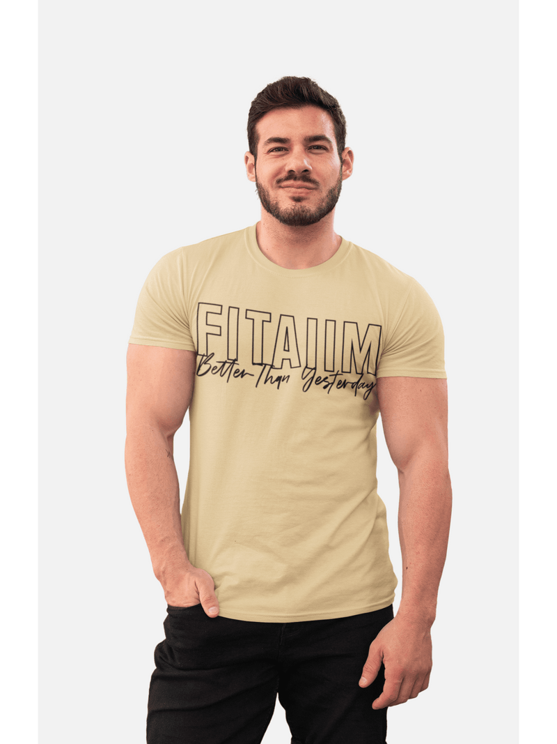 Supima Men T-shirt Beige - Fitaiim
