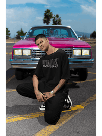 Oversized Men T-Shirt Black - Fitaiim