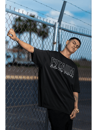 Oversized Men T-Shirt Black - Fitaiim