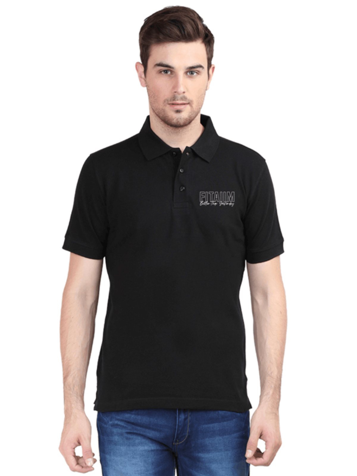 Polo Men T-shirt Black - Fitaiim