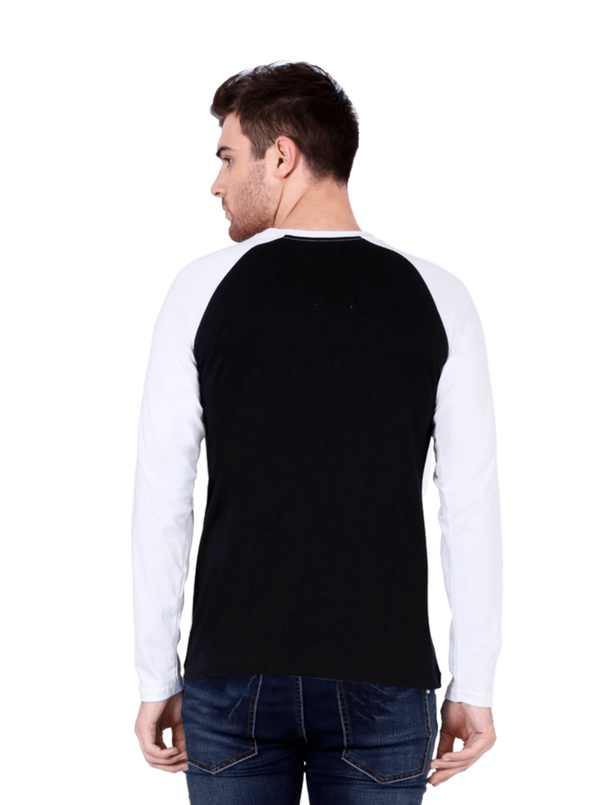Raglan Full Sleeve T-Shirt Black - Fitaiim