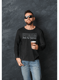 Round Neck Full Sleeve T-Shirt Black - Fitaiim