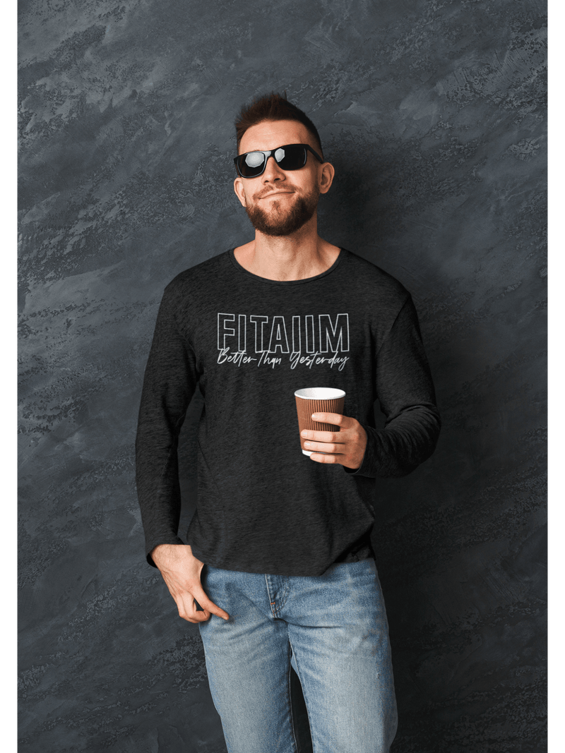 Round Neck Full Sleeve T-Shirt Black - Fitaiim