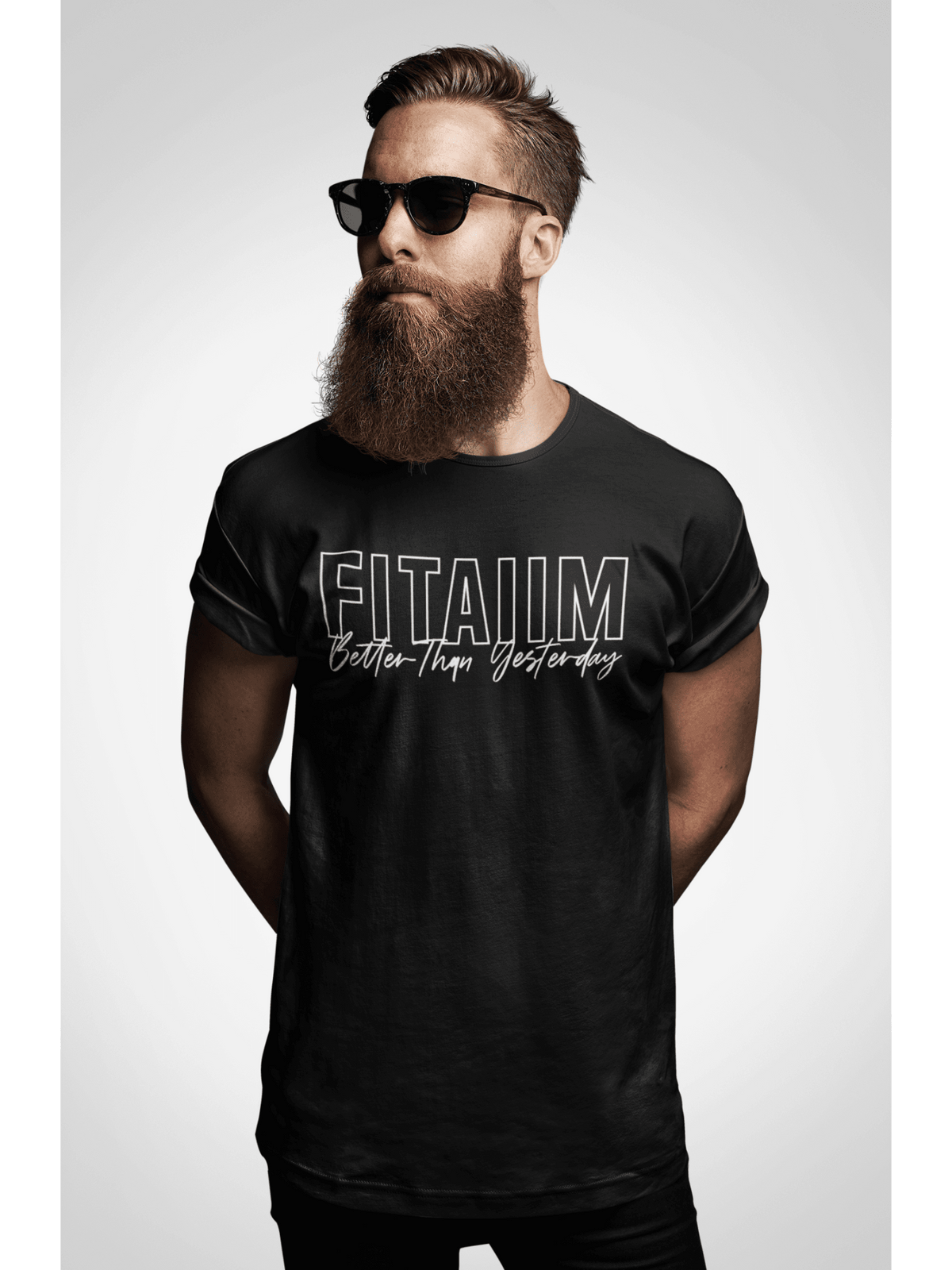 Supima Men T-shirt Black - Fitaiim