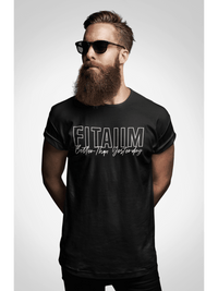 Supima Men T-shirt Black - Fitaiim