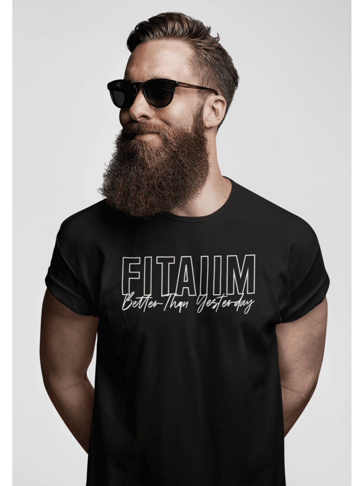 Supima Men T-shirt Black - Fitaiim