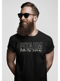 Supima Men T-shirt Black - Fitaiim